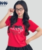Áo Baby Tee MIA Style Chính Hãng Màu Đỏ, Vải Cotton 2 Chiều Dày Dặn Cao Cấp In 3D