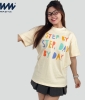Áo Thun Unisex MIA Style Chính Hãng Màu Be, Vải Cotton 2 Chiều Dày Dặn Cao Cấp In 3D