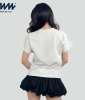 Áo Baby Tee MIA Style Chính Hãng Màu Xám, Vải Cotton 2 Chiều Dày Dặn Cao Cấp In 3D